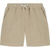 Basile Drawstring Bermuda Shorts, Sage - Shorts - 1 - thumbnail