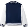 The Varsity Long Sleeve Snap Pocket Bomber Jacket, Merchant Marine - Jackets - 2