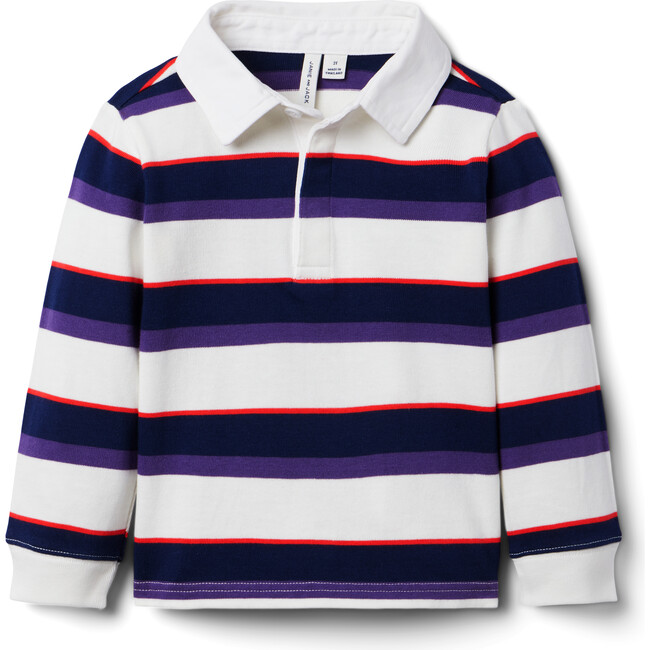 Old School Striped Long Sleeve Rugby Shirt, Merchant Marine