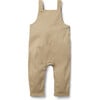 Baby French Bulldog Embroidered Sleeveless Twill Overall, Jack Khaki - Overalls - 2