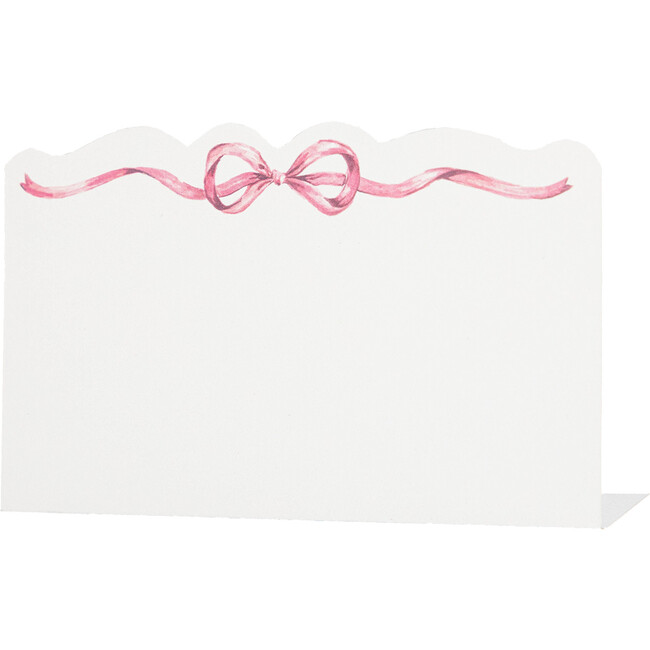 Pink Bow Place Card, Set of 12