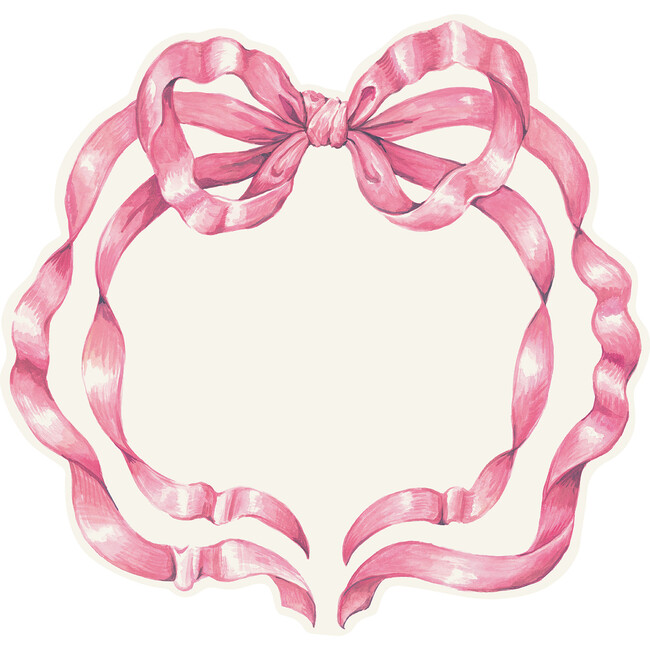 Pink Bow Placemat, Set of 12