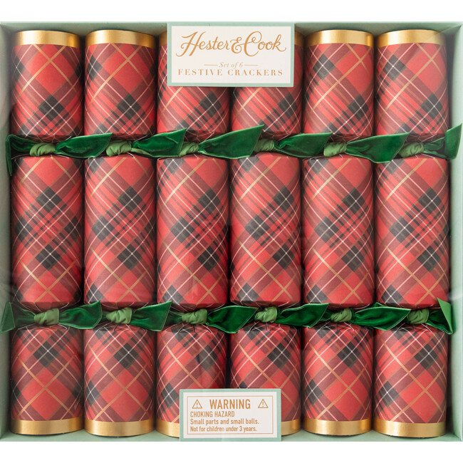 Red Plaid Crackers - Paper Goods - 1
