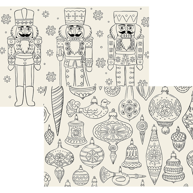 Christmas Coloring Placemat, Set of 24