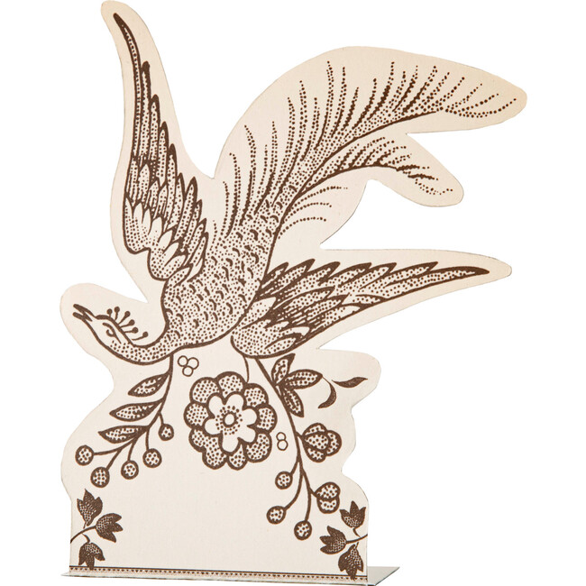 Brown Asiatic Pheasants Place Card, Set of 12