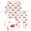 The Organic Long Sleeve Pajama Set, Firetrucks - Pajamas - 1 - thumbnail