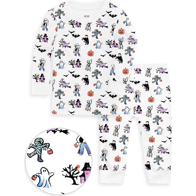 The Organic Long Sleeve Pajama Set, Boo Crew