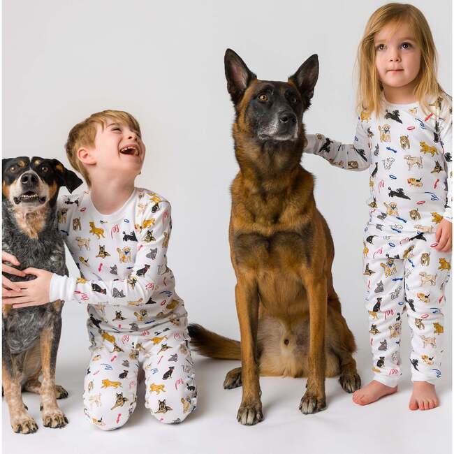 The Organic Long Sleeve Pajama Set, Dog Days - Pajamas - 4