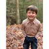 Midway Striped Long Sleeve Polo Shirt, Double Pumpkin - Polo Shirts - 3