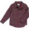 Atwood Woven Plaid Long Sleeve Shirt, Red & Multicolors - Shirts - 1 - thumbnail