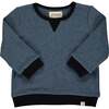 Tarquin Contrast Ribbed Trim Relaxed Fit Sweatshirt, Blue - Sweatshirts - 2