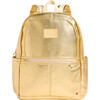 Kane Double Pocket Backpack, Gold - Backpacks - 1 - thumbnail