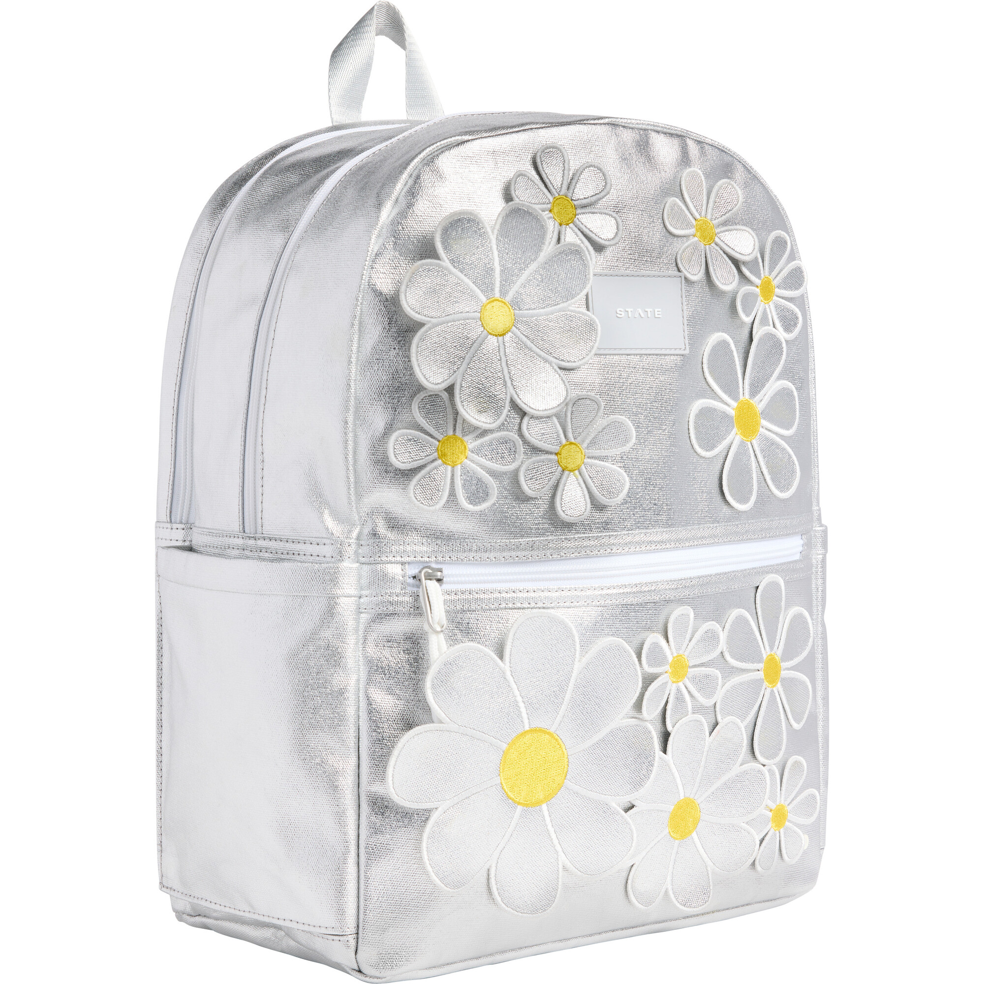 Kane Double Pocket Backpack, 3D Daisies - STATE Bags