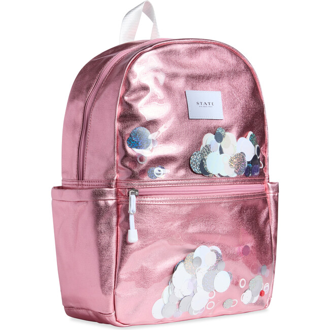 Kane Backpack, White Sequins - Backpacks - 2