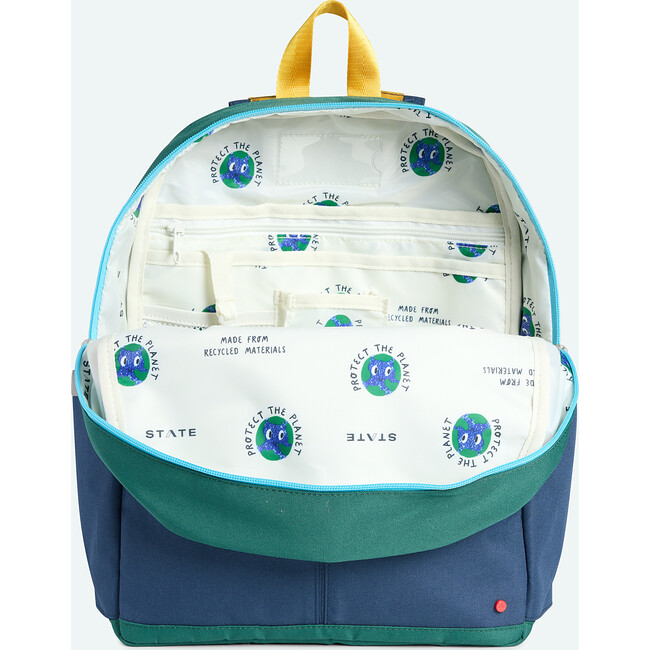 Kane Backpack, Green/Navy - Backpacks - 2