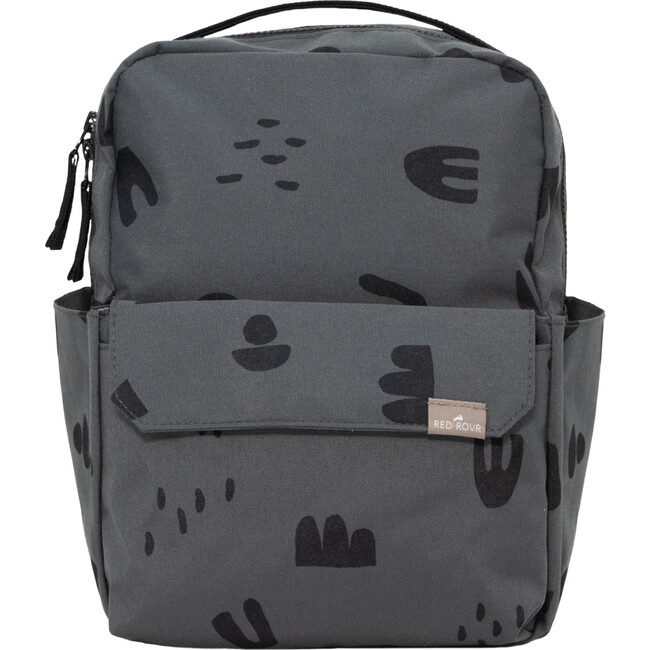 Mini Roo Magnetic Closure 13-Inch Laptop Backpack, Charcoal Doodle