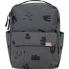 Mini Roo Magnetic Closure 13-Inch Laptop Backpack, Charcoal Doodle - Bags - 1 - thumbnail