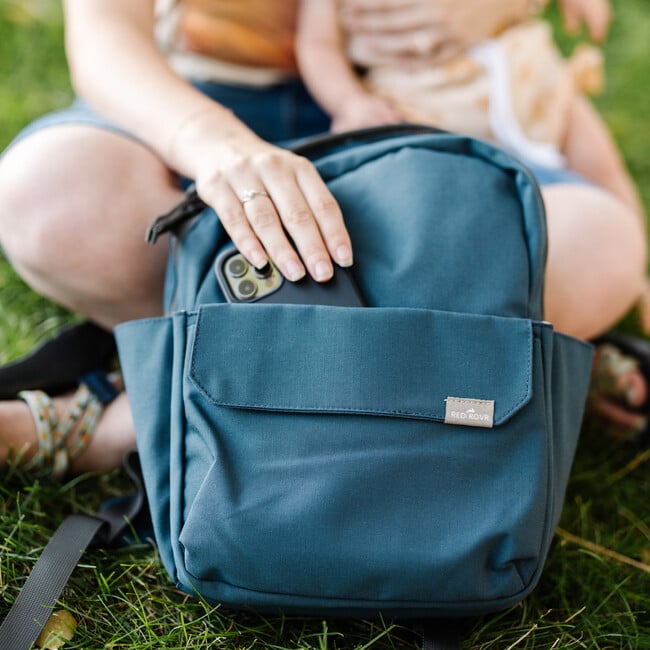 Mini Roo Magnetic Closure 13-Inch Laptop Backpack, Navy - Bags - 2