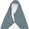 Toddler Large Cotton Print Plush Hooded Towel 42X47, Sea - Bath Towels - 2