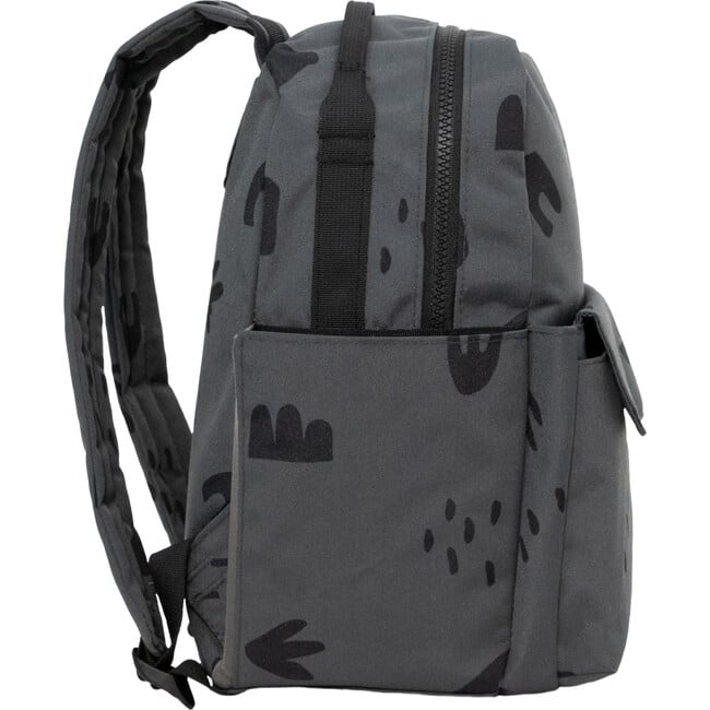 Mini Roo Magnetic Closure 13-Inch Laptop Backpack, Charcoal Doodle - Bags - 3