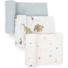 Multi-Purpose Hand-Painted Muslin Swaddle Set 47X47, Party Animals (Pack Of 3) - Swaddles - 1 - thumbnail