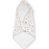Infant Small Cotton Print Plush Hooded Towel 30X30, Mushrooms - Bath Towels - 1 - thumbnail