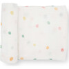 Multi-Purpose Hand-Painted Muslin Swaddle 47X47, Party Dots - Swaddles - 1 - thumbnail