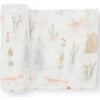 Multi-Purpose Hand-Painted Muslin Swaddle 47X47, Desert Night - Swaddles - 1 - thumbnail