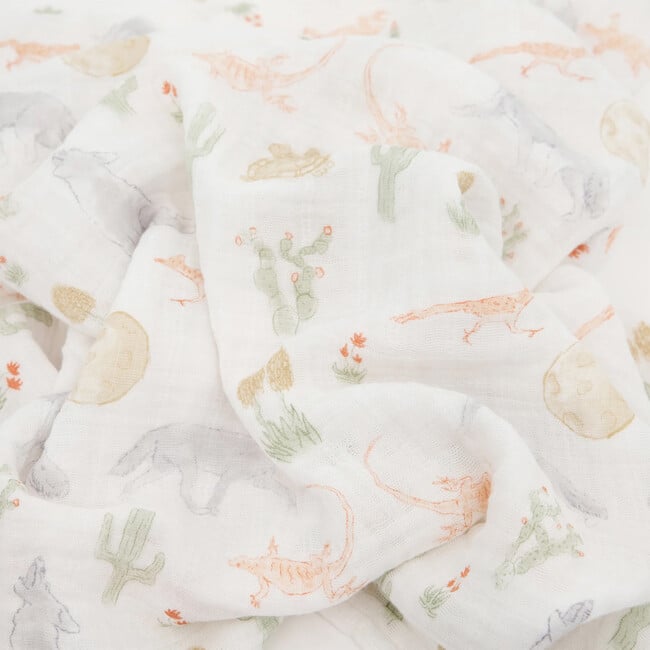 Multi-Purpose Hand-Painted Muslin Swaddle 47X47, Desert Night - Swaddles - 2