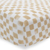 Cotton Print Muslin Standard-Size Crib Sheet, Adobe Checker - Crib Sheets - 2