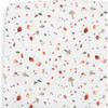 Cotton Print Muslin Standard-Size Crib Sheet, Mushrooms - Crib Sheets - 1 - thumbnail