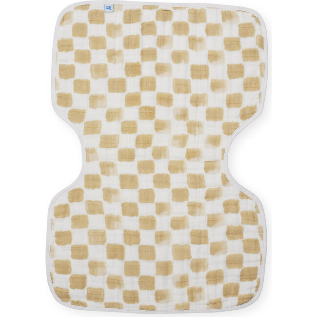 Cotton Muslin Multi-Layered Burp Cloth 14X21, Adobe Checker