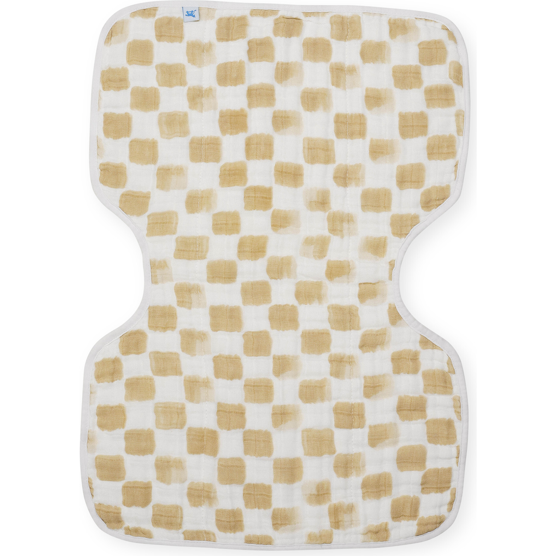 Cotton Muslin Multi-Layered Burp Cloth 14X21, Adobe Checker - Burp Cloths - 1