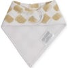 Cotton Muslin & Fleece Bandana Bib, Adobe Checker (Pack Of 4) - Bibs - 3