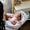 Infant Small Cotton Print Plush Hooded Towel 30X30, Mushrooms - Bath Towels - 7