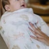 Multi-Purpose Hand-Painted Muslin Swaddle 47X47, Desert Night - Swaddles - 7