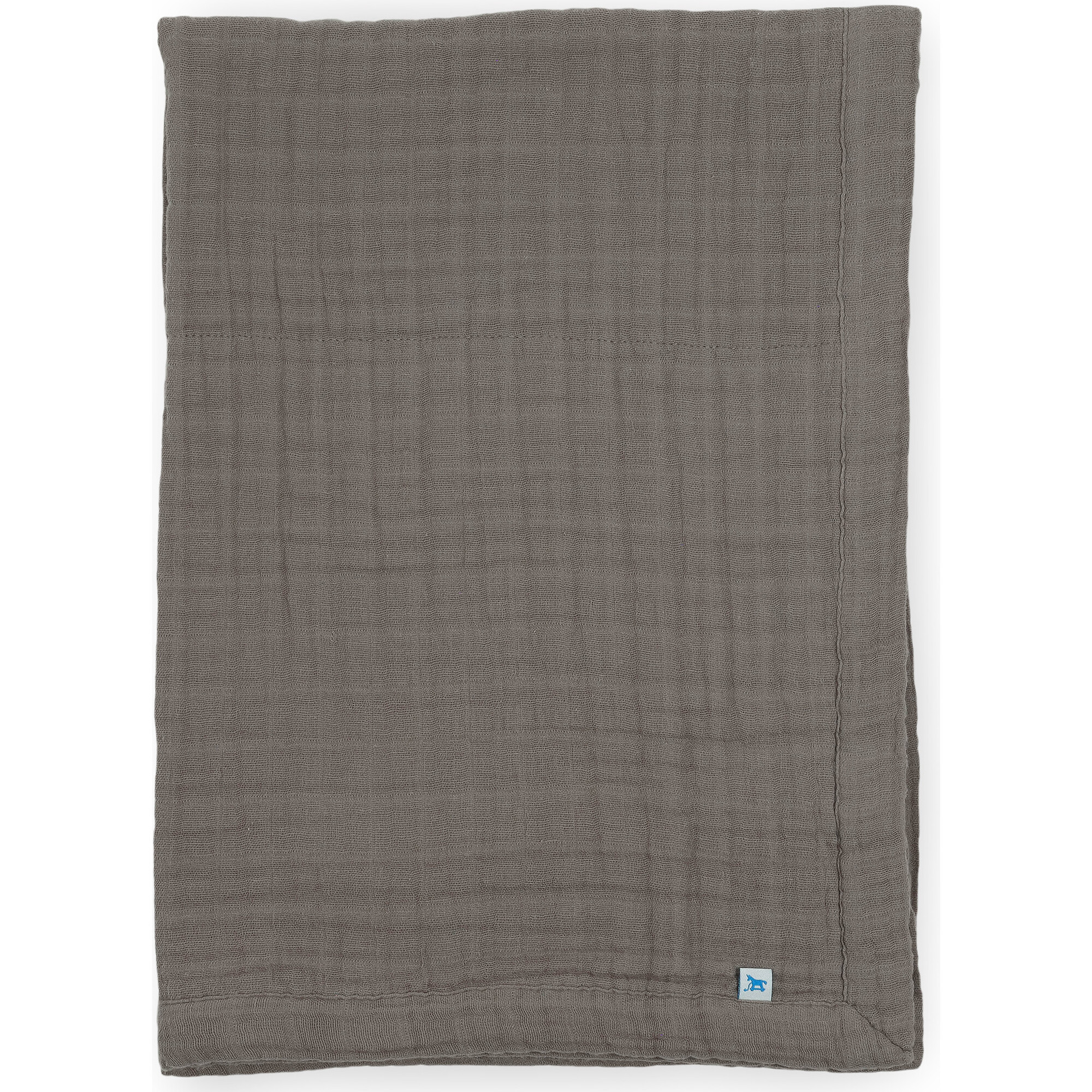Baby Print Cotton Muslin Multi-Layered Quilt Blanket 30X40, Mocha - Quilts - 1
