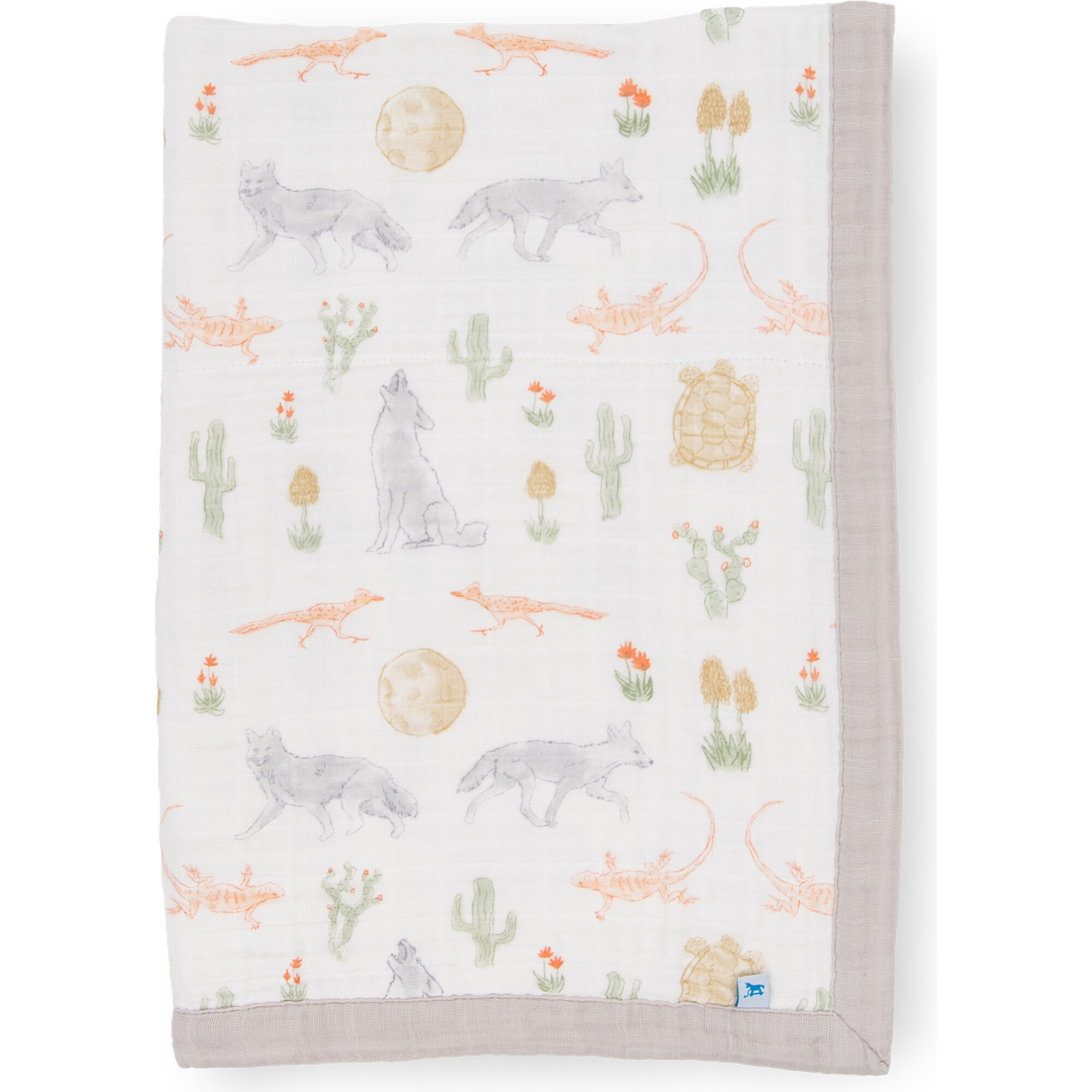 Baby Print Cotton Muslin Multi-Layered Quilt Blanket 30X40, Desert Night - Quilts - 1