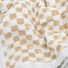 Baby Print Cotton Muslin Multi-Layered Quilt Blanket 30X40, Adobe Checker - Quilts - 3