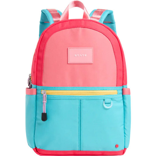 Kane Mini Backpack, Pink/Mint