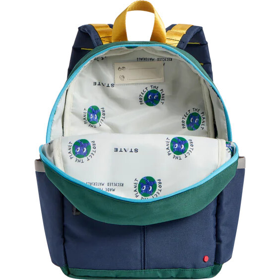 Kane Mini Backpack, Green/Navy - Backpacks - 2