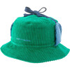 Corduroy Hat, Jungle Green & Bluebird - Hats - 1 - thumbnail