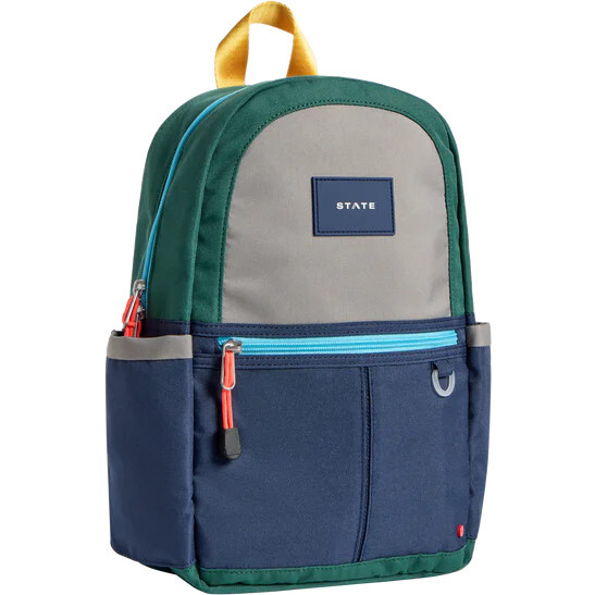 Kane Mini Backpack, Green/Navy - Backpacks - 3