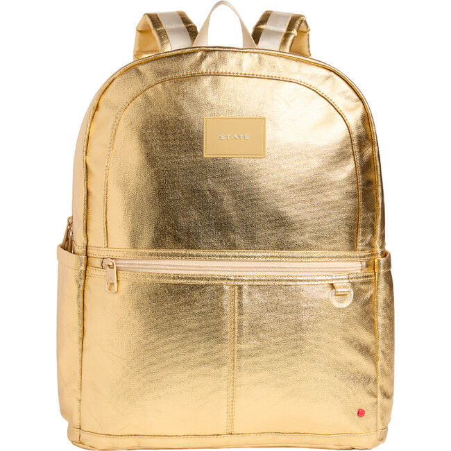 Kane Double Pocket Large Backpack, Gold