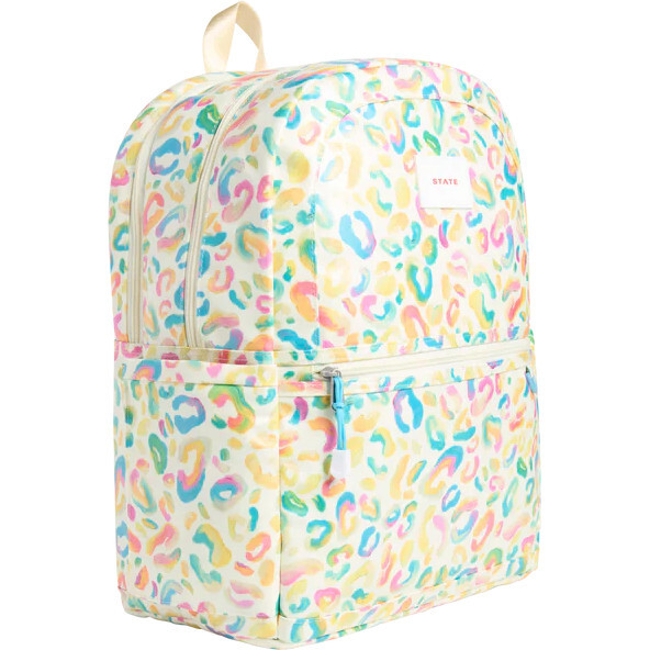 Kane Double Pocket Large Backpack, Painterly Animal - Backpacks - 2