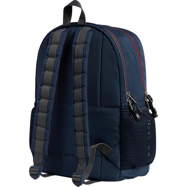 Kane Double Pocket Large Backpack, Navy - Backpacks - 3