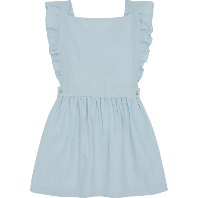 Hebe Linen Mix Skirt, Light Blue