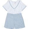 Antonio Nautical Baby Boy Set, Blue - Mixed Apparel Set - 1 - thumbnail