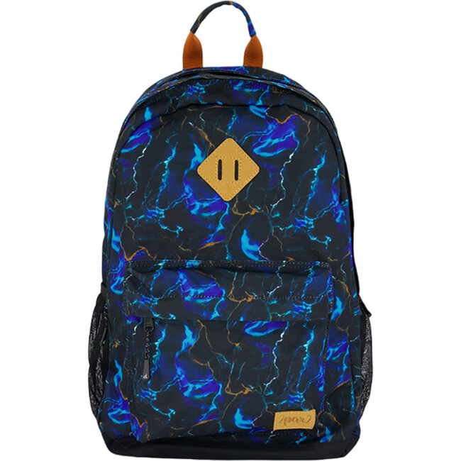 Boys Storm Print Backpack 25L, Black