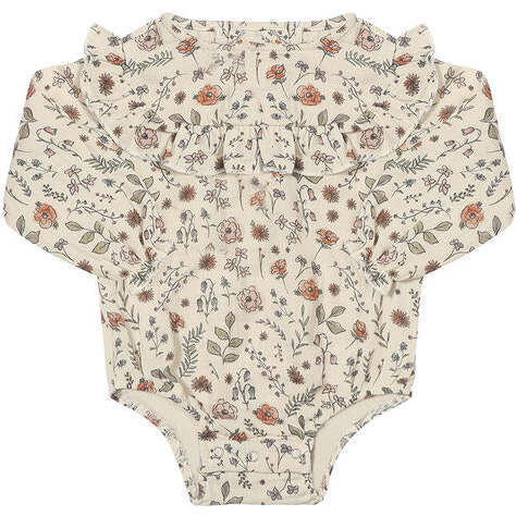 Orla Long Sleeve Full Frill Bubble, Floral